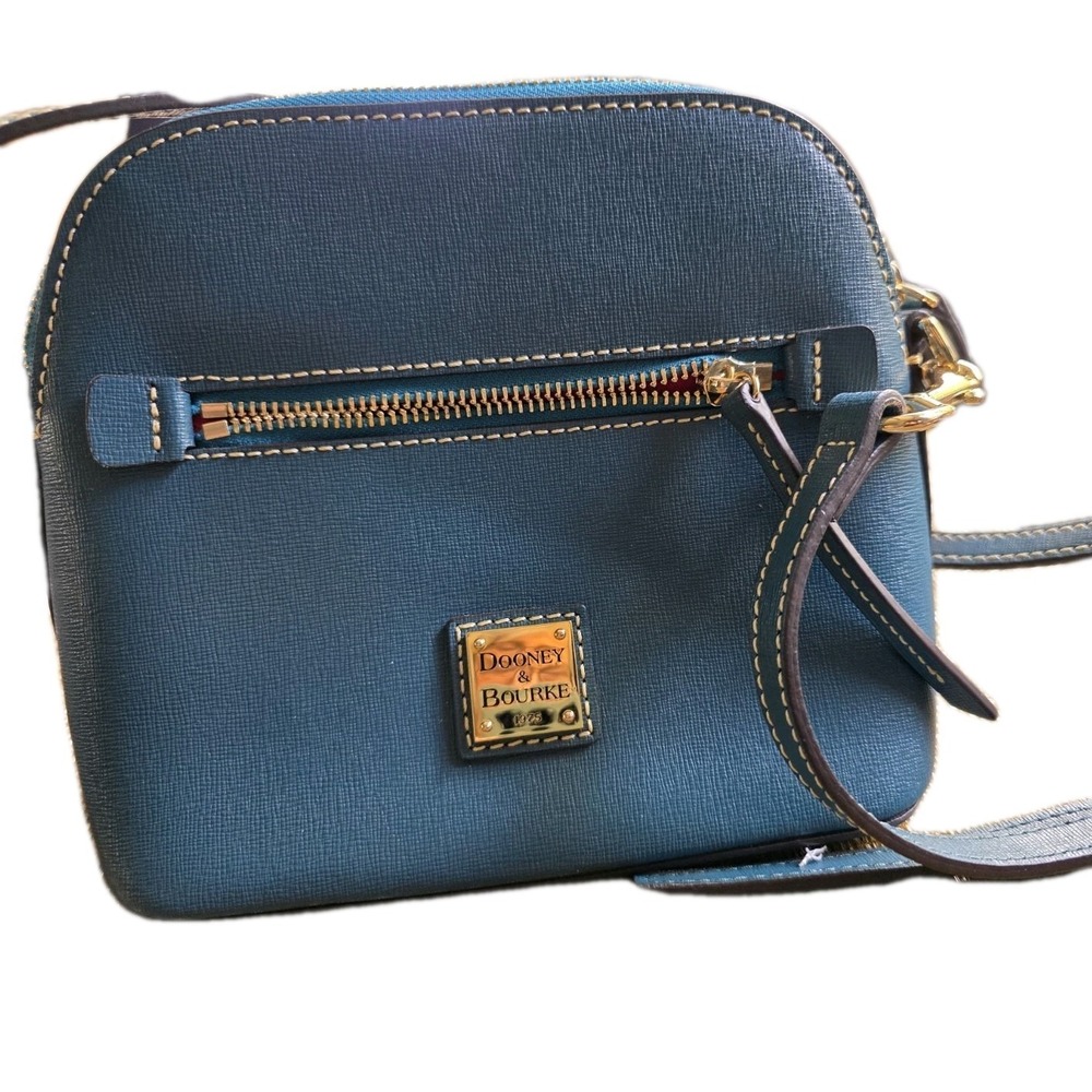Dooney & Bourke Sorrento Zip Domed Crossbody Deep Teal‎ Blue. (693)